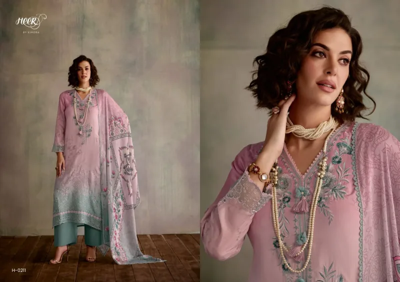Starlight By Kimora Heer Muslin Printed Embroidery Salwar Suits 